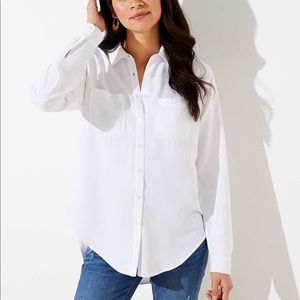 Loft brand new white button down